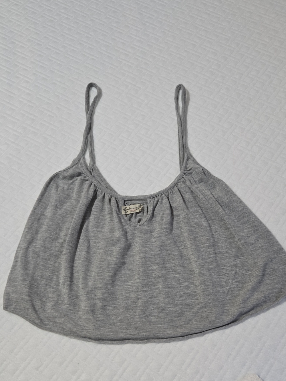 Free People Intimately Heather Grey Strappy Cami Size Small